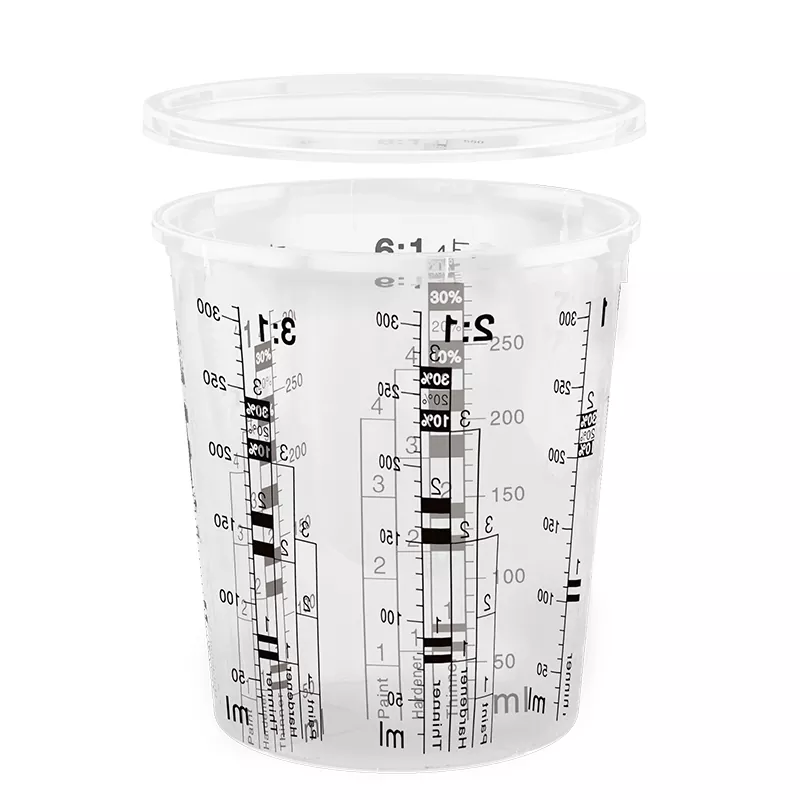 385 ml PP Farby Automotive Faint Cup z pokrywką